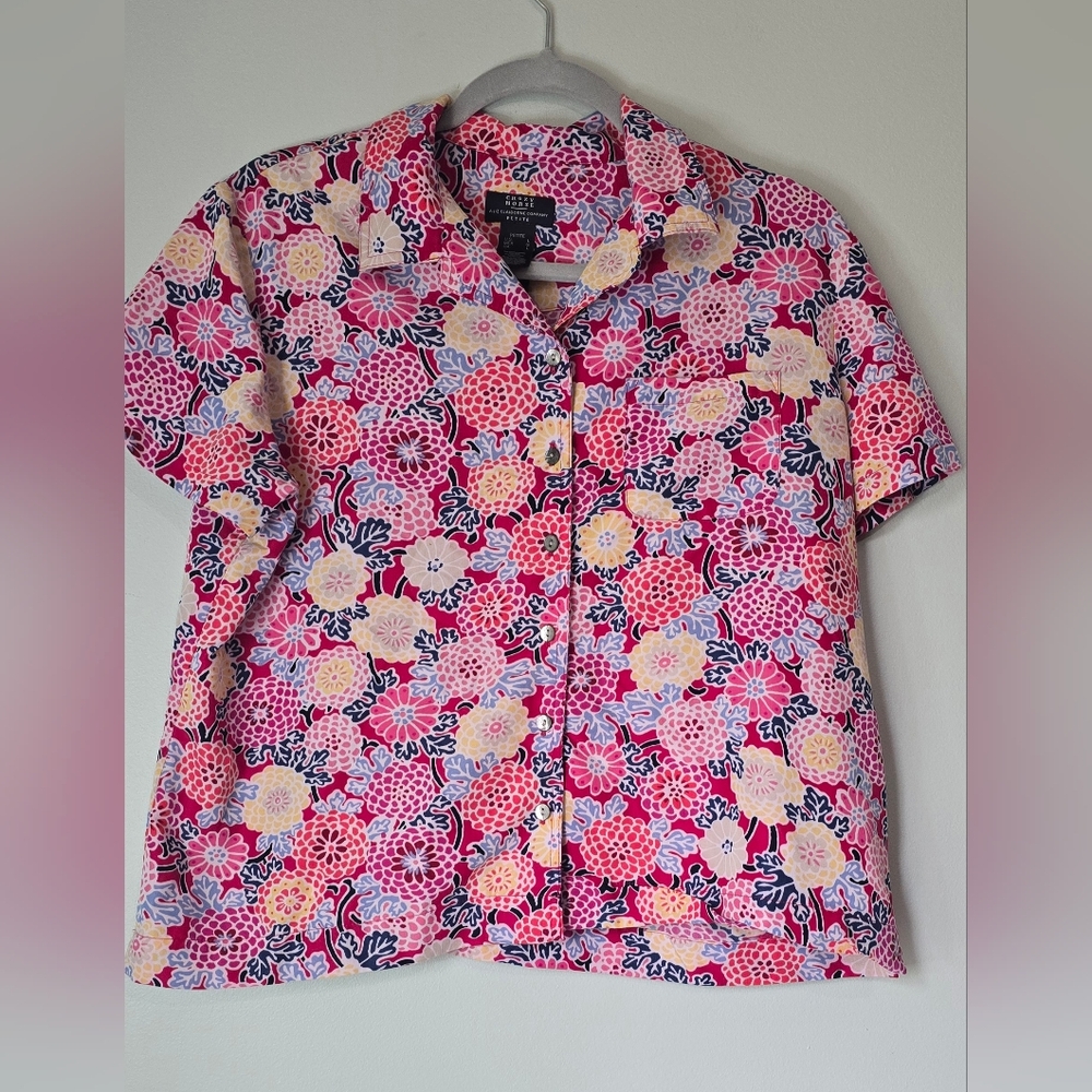 Vintage  Crazy Horse Floral Blouse